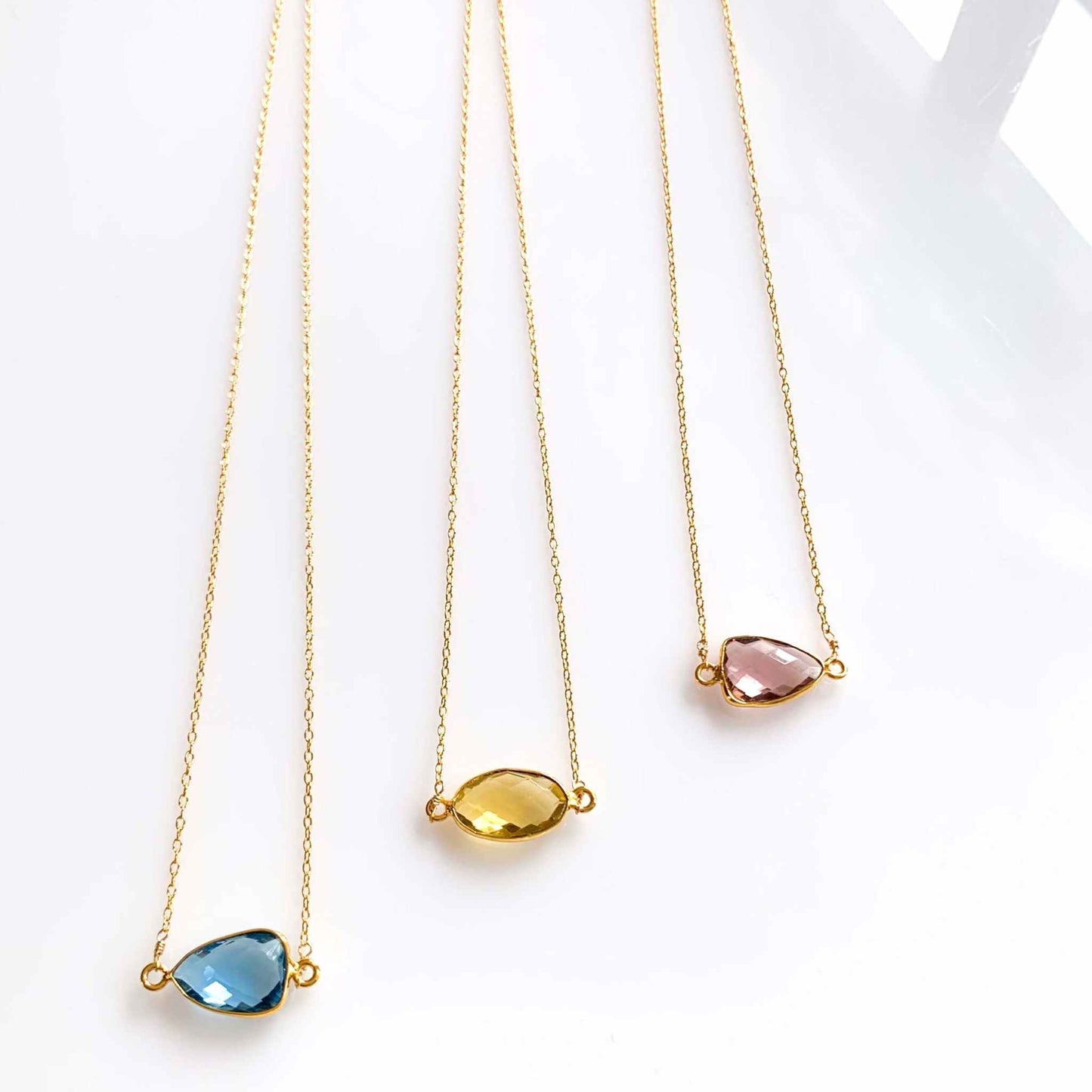 London Blue, Citrine and Garnet Minimalist NecklacesSimple, gold minimalist necklaces with beautiful bezel set stones. Great for layering.- 16-18" long- Spring ring clasp- 14k gold plated fine Italian sterling silver-NecklacesPARKEN JEWELRYVettedArcLondon Blue