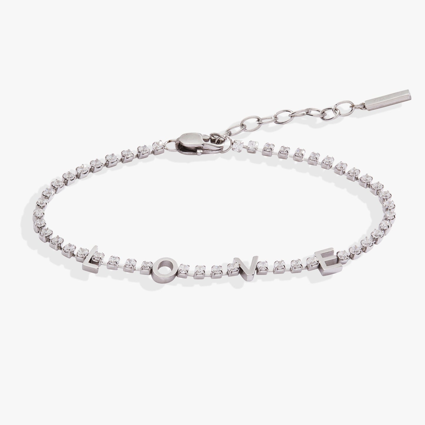 “Love” Crystal Tennis Bracelet ALEX AND ANI