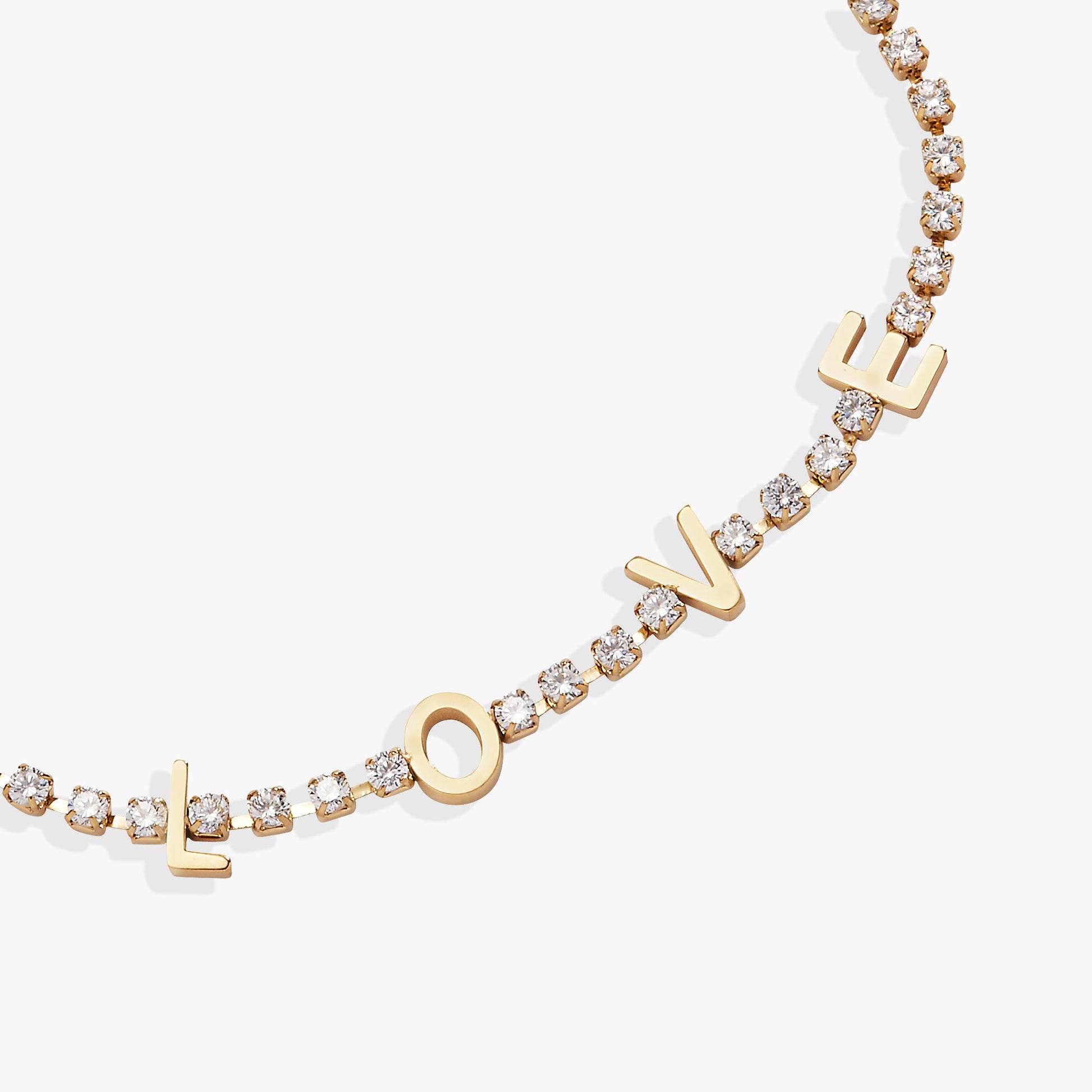 “Love” Crystal Tennis Bracelet ALEX AND ANI