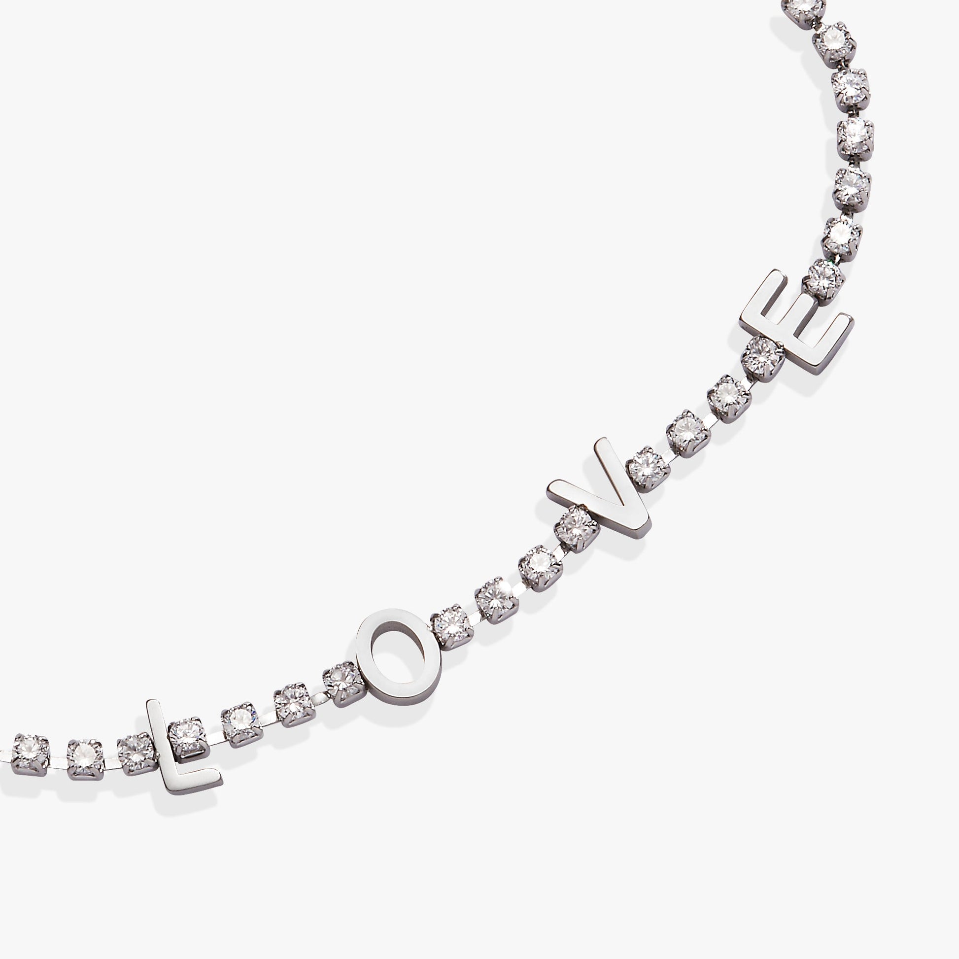 “Love” Crystal Tennis Bracelet ALEX AND ANI