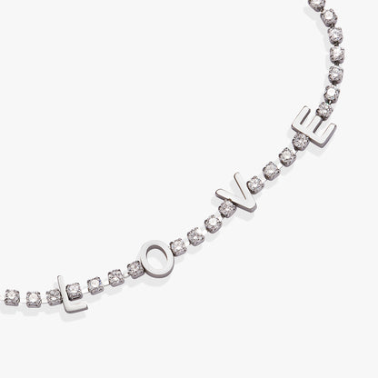 “Love” Crystal Tennis Bracelet ALEX AND ANI