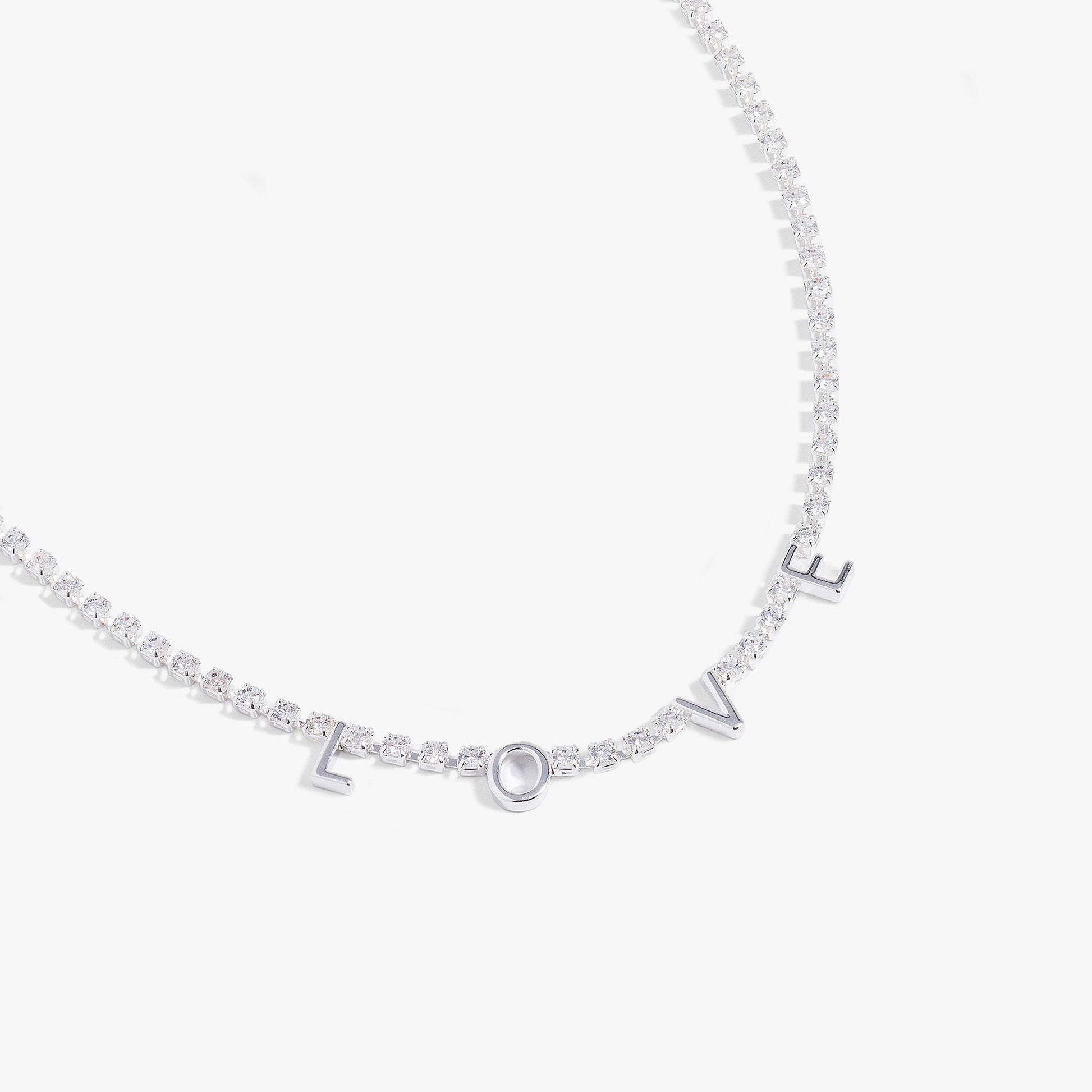 "Love" Crystal Tennis Necklace ALEX AND ANI