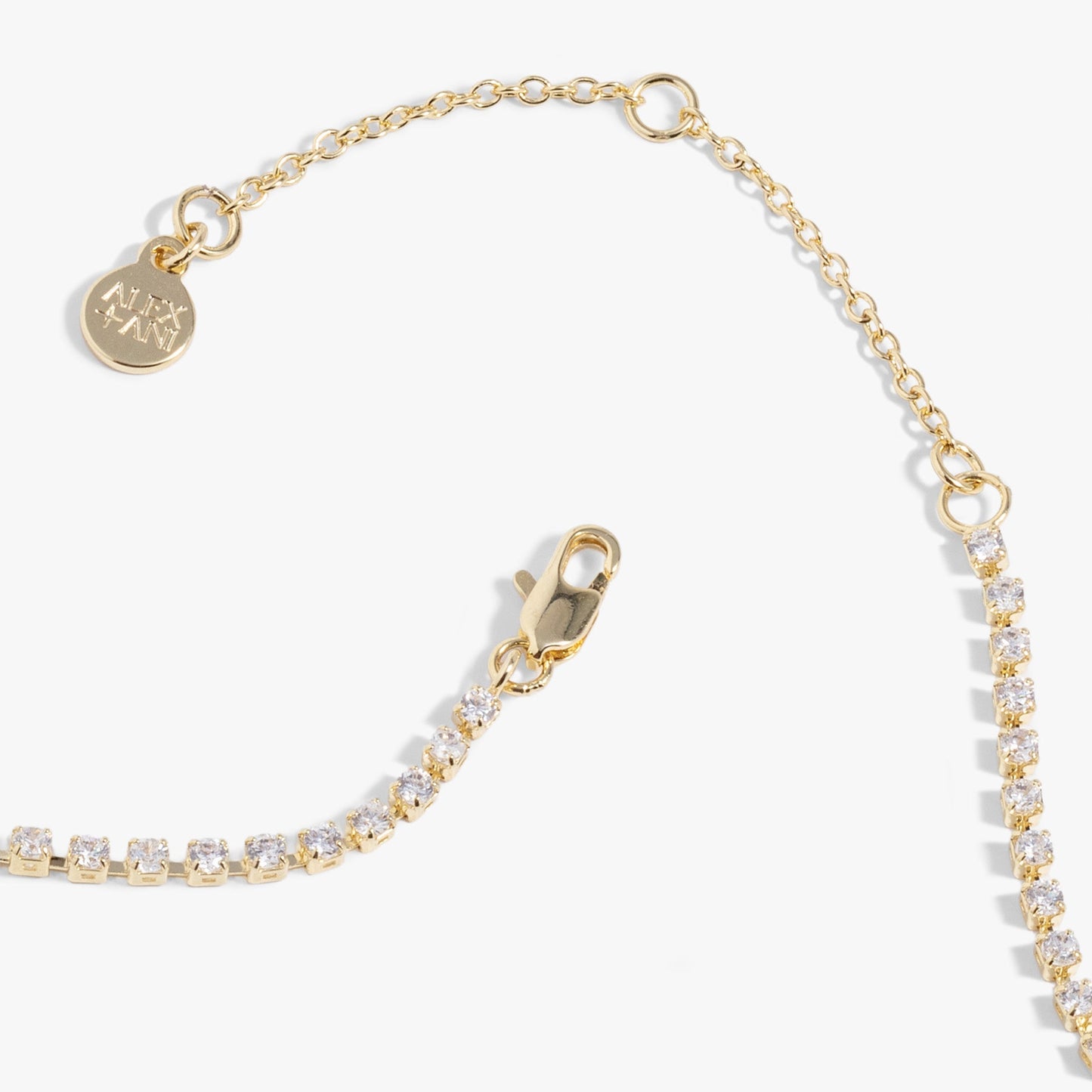 "Love" Crystal Tennis Necklace ALEX AND ANI