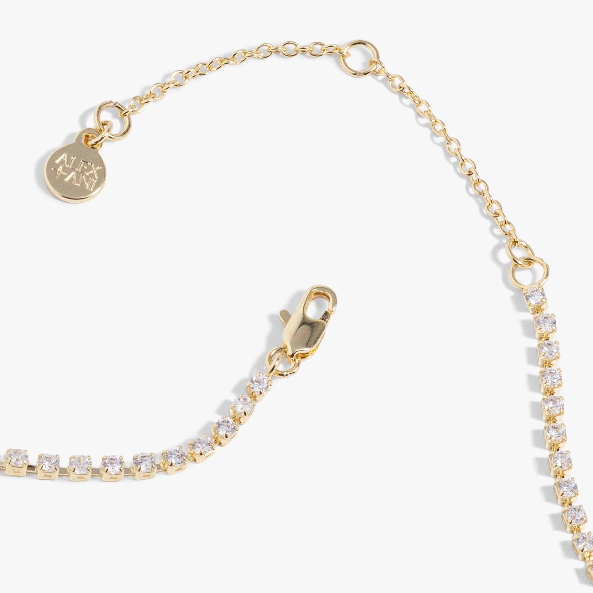 "Love" Crystal Tennis Necklace ALEX AND ANI