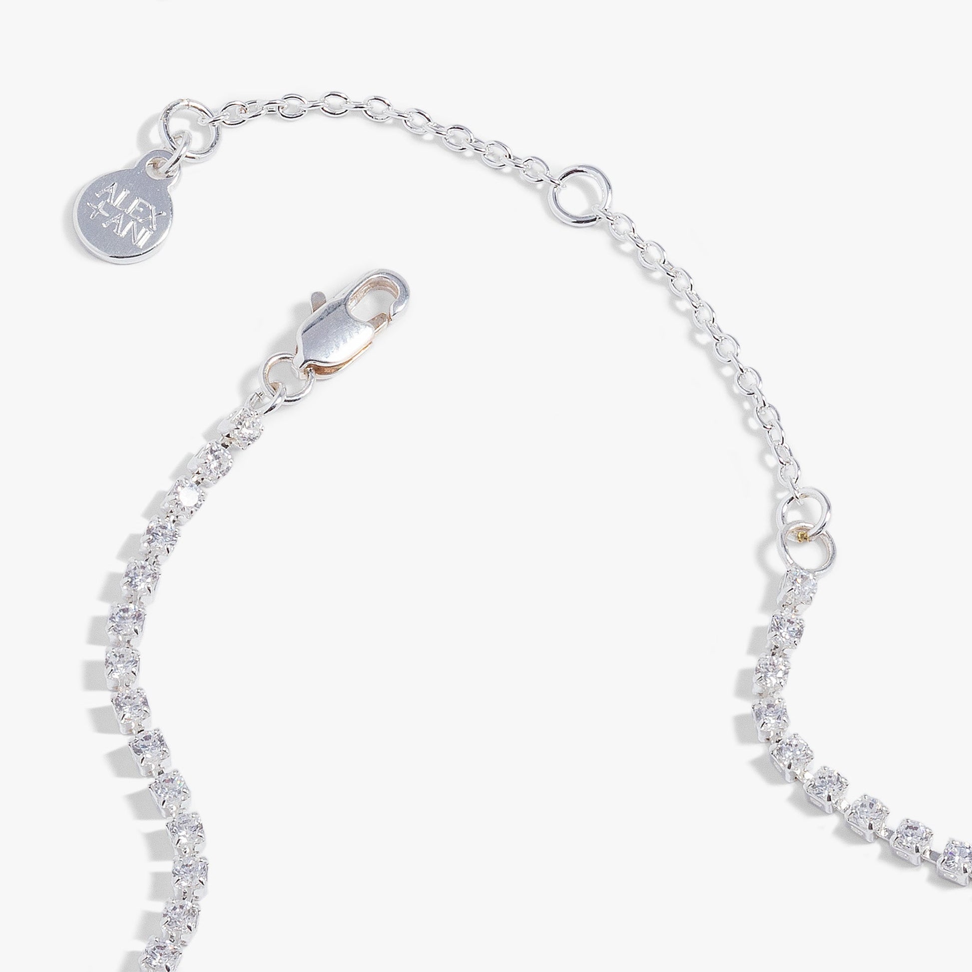 "Love" Crystal Tennis Necklace ALEX AND ANI