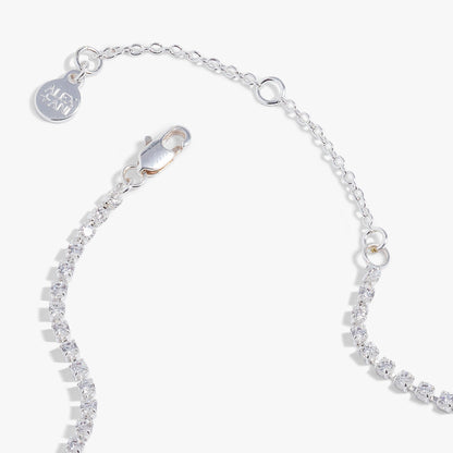 "Love" Crystal Tennis Necklace ALEX AND ANI