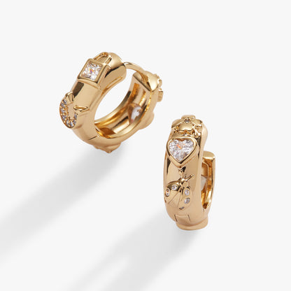 Love and Luck Huggie Hoops ALEX AND ANI