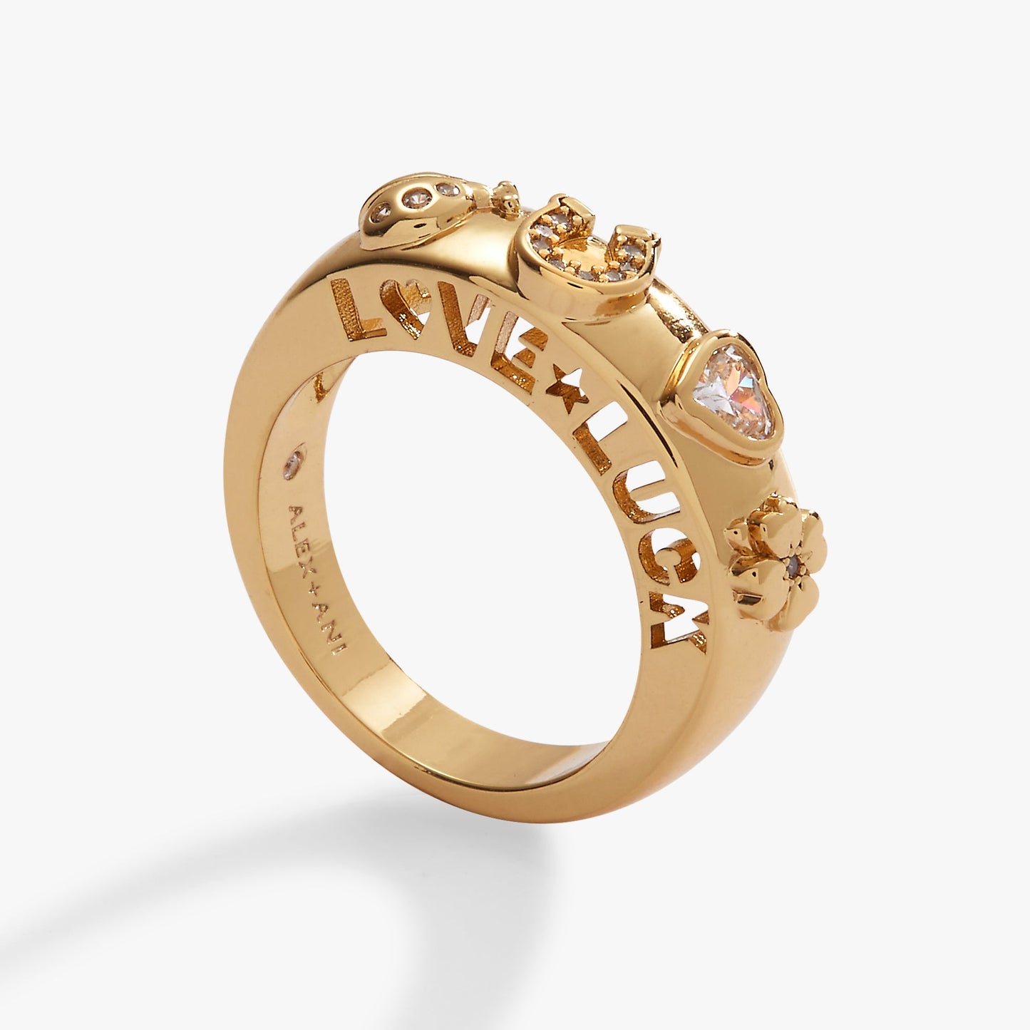 Love and Luck Open Domed Ring ALEX AND ANI