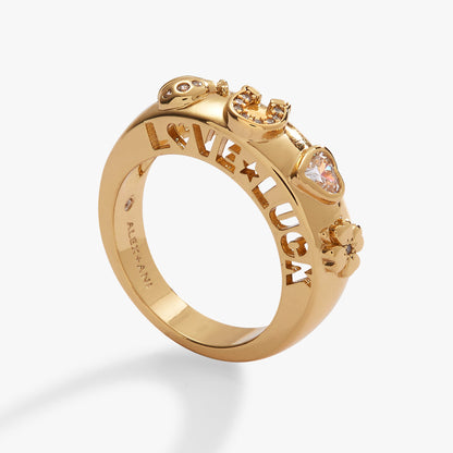 Love and Luck Open Domed Ring ALEX AND ANI