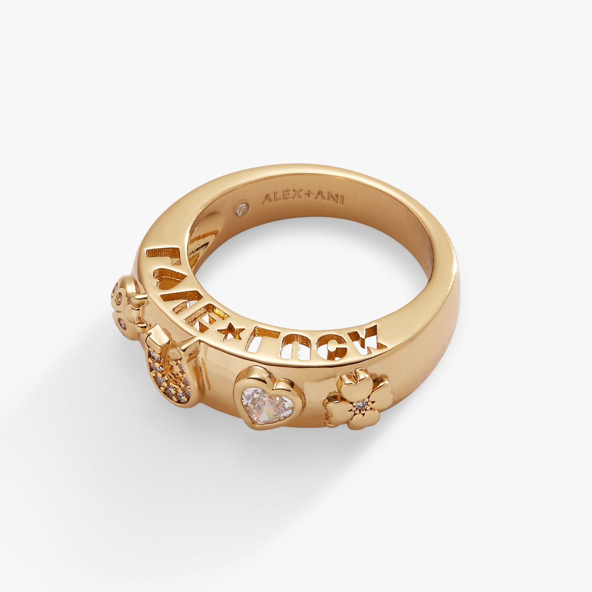 Love and Luck Open Domed Ring ALEX AND ANI