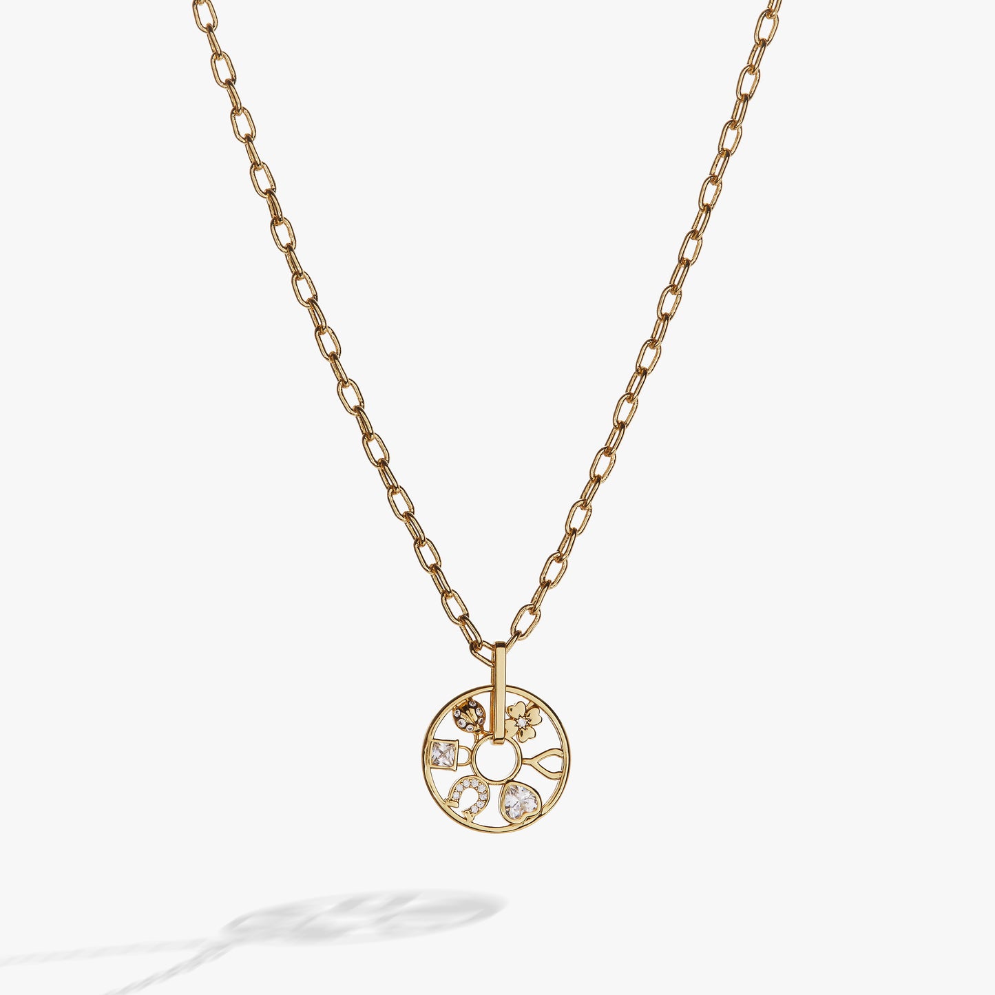 Love and Luck Wheel Charm Necklace ALEX AND ANI