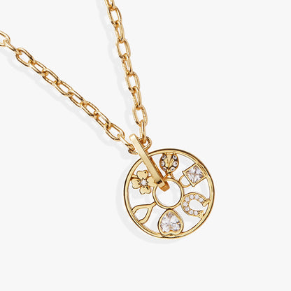 Love and Luck Wheel Charm Necklace ALEX AND ANI