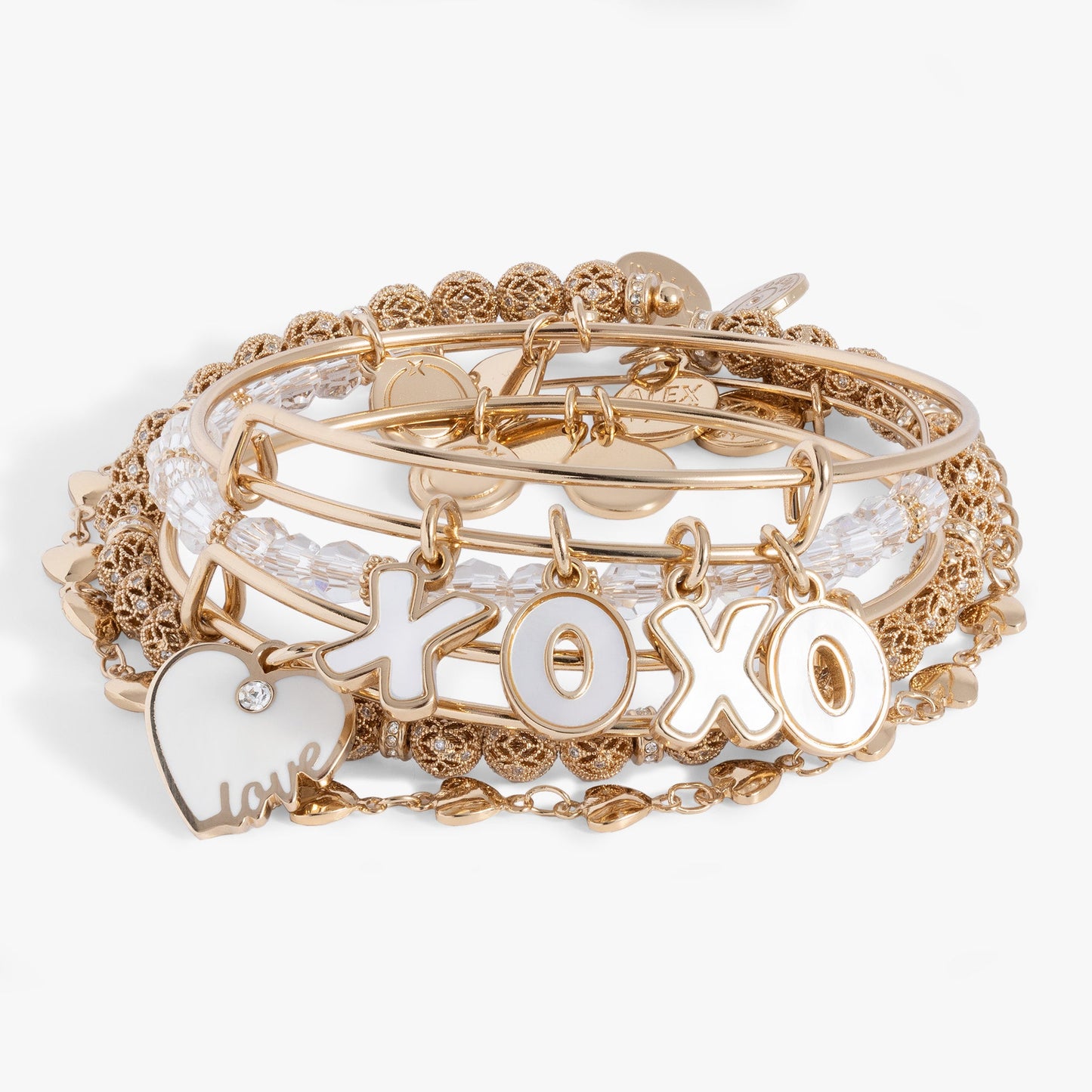 Love XOXO Bangle Set of 5 ALEX AND ANI