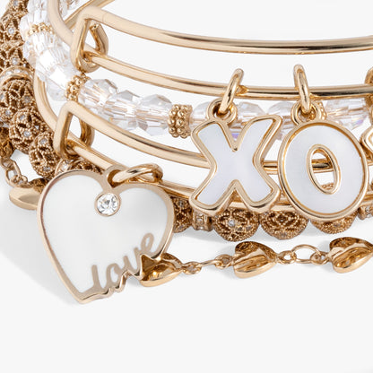 Love XOXO Bangle Set of 5 ALEX AND ANI
