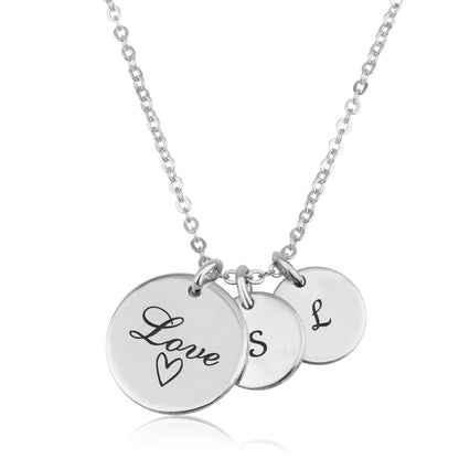 Love Initial Necklace
