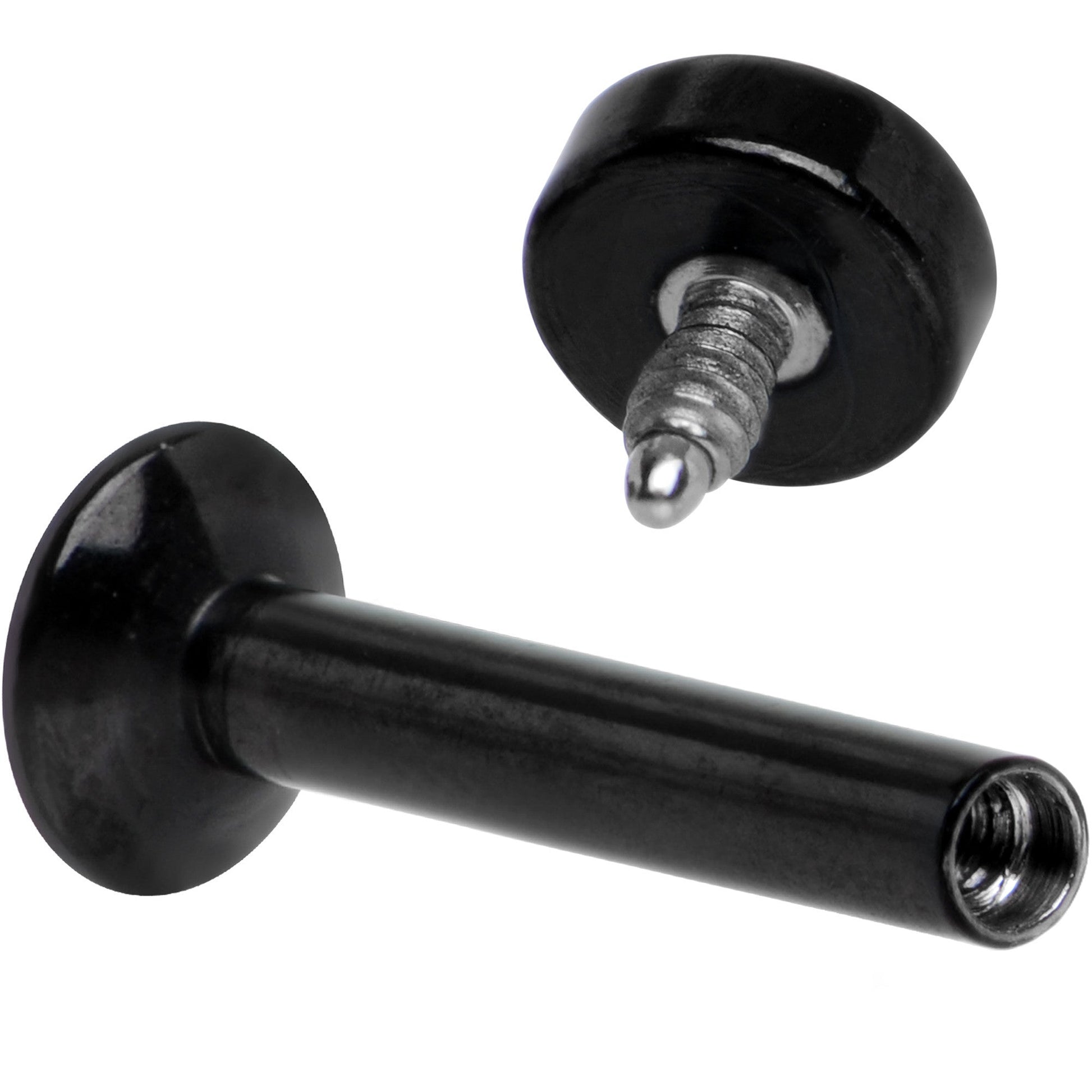 5/16 Black IP 3mm Circle Internal Thread Daith Cartilage Tragus BodyCandy