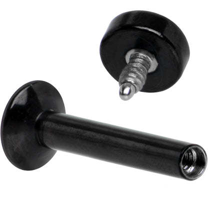 5/16 Black IP 3mm Circle Internal Thread Daith Cartilage Tragus BodyCandy