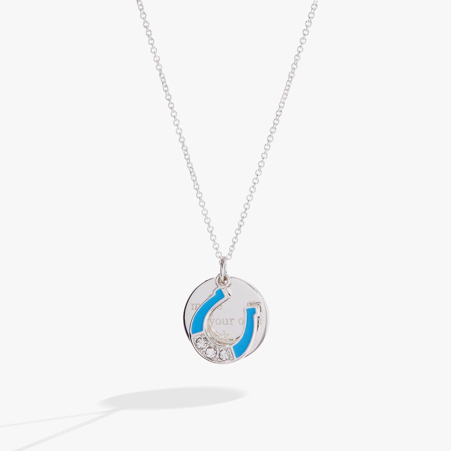 “Make Your Own Luck” Duo Charm Pendant Necklace ALEX AND ANI