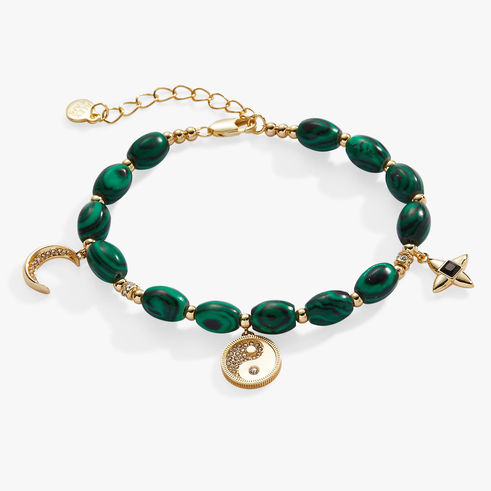 Malachite Charm Bracelet ALEX AND ANI