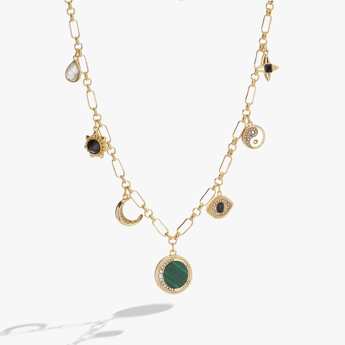 Malachite Charm Necklace ALEX AND ANI