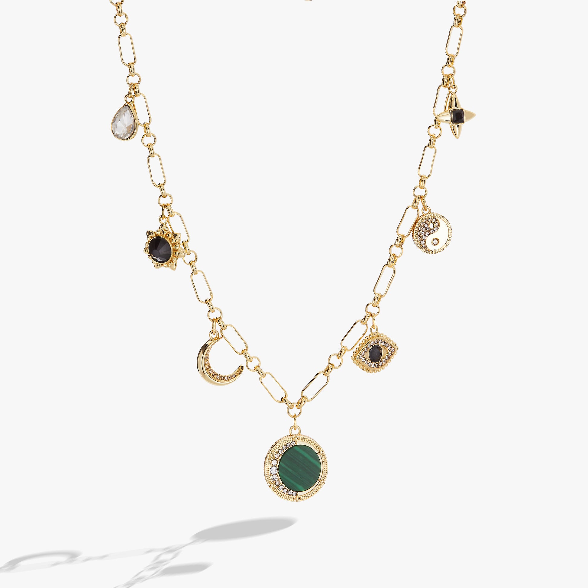 Malachite Charm Necklace ALEX AND ANI