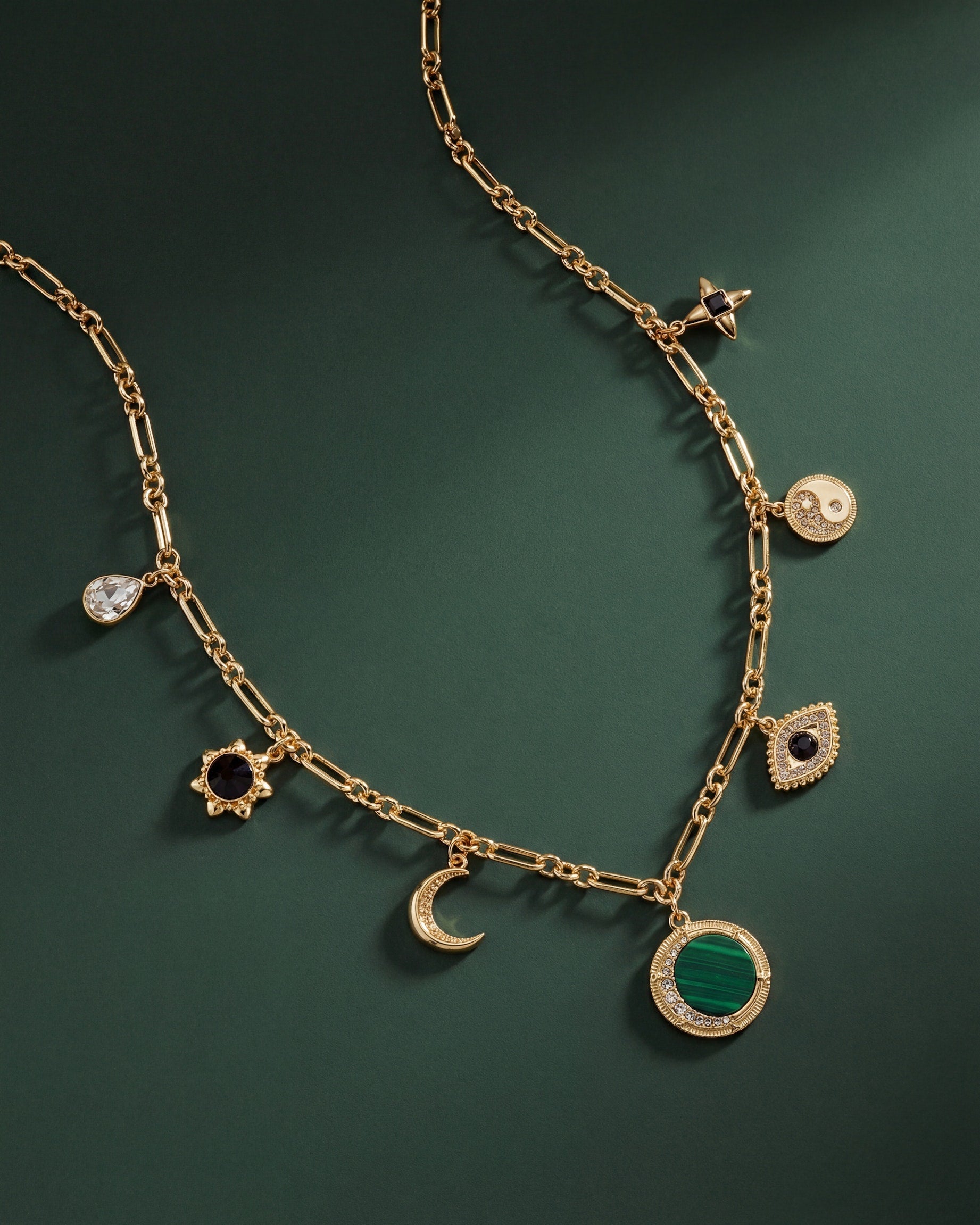 Malachite Charm Necklace ALEX AND ANI