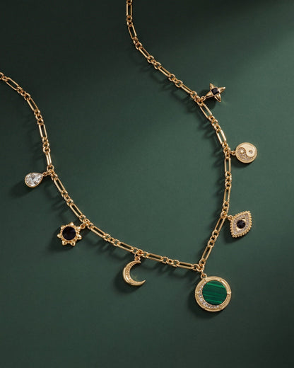 Malachite Charm Necklace ALEX AND ANI