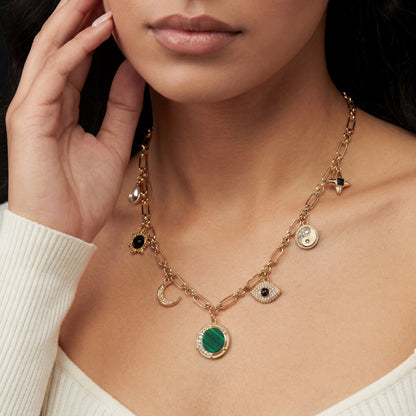 Malachite Charm Necklace ALEX AND ANI