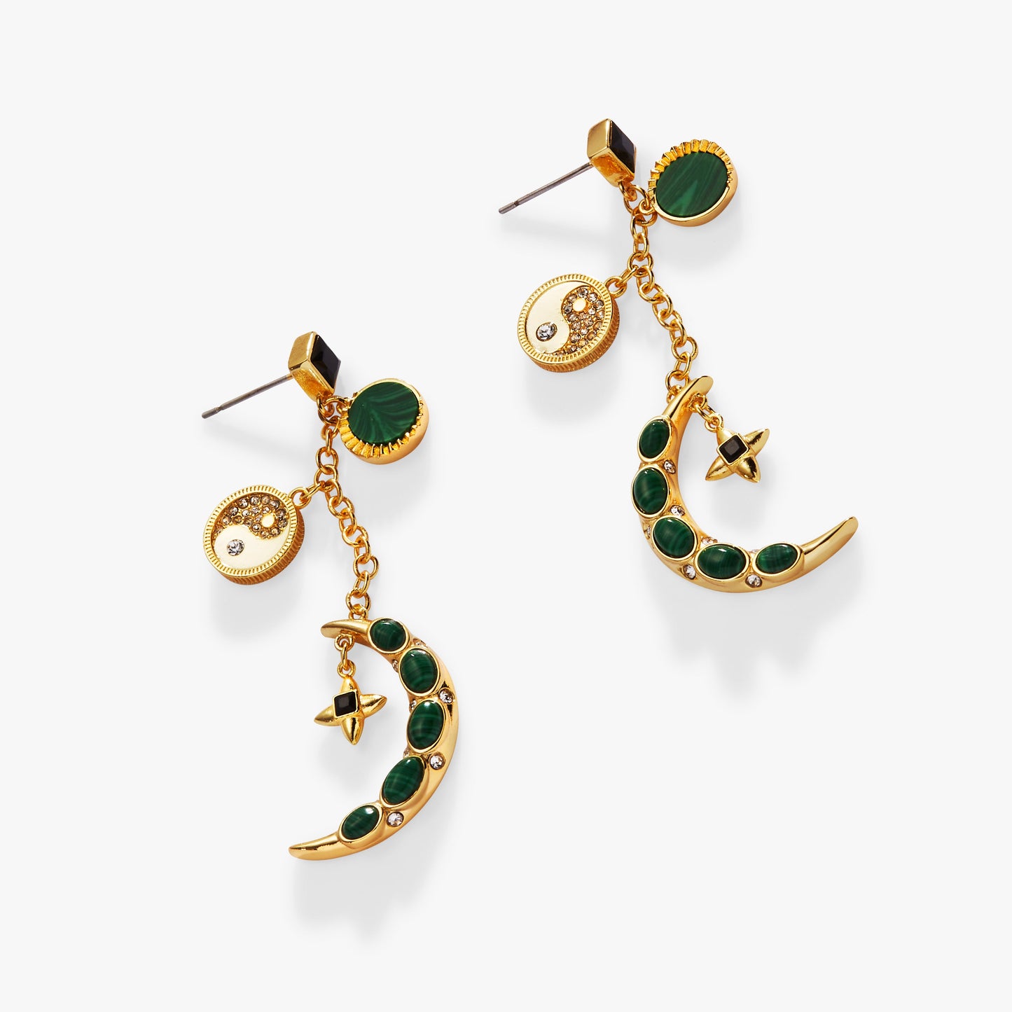 Malachite Charm Earrings ALEX AND ANI