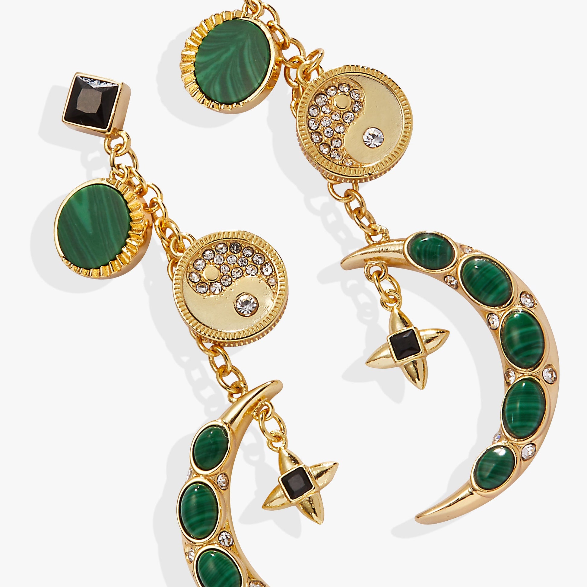Malachite Charm Earrings ALEX AND ANI