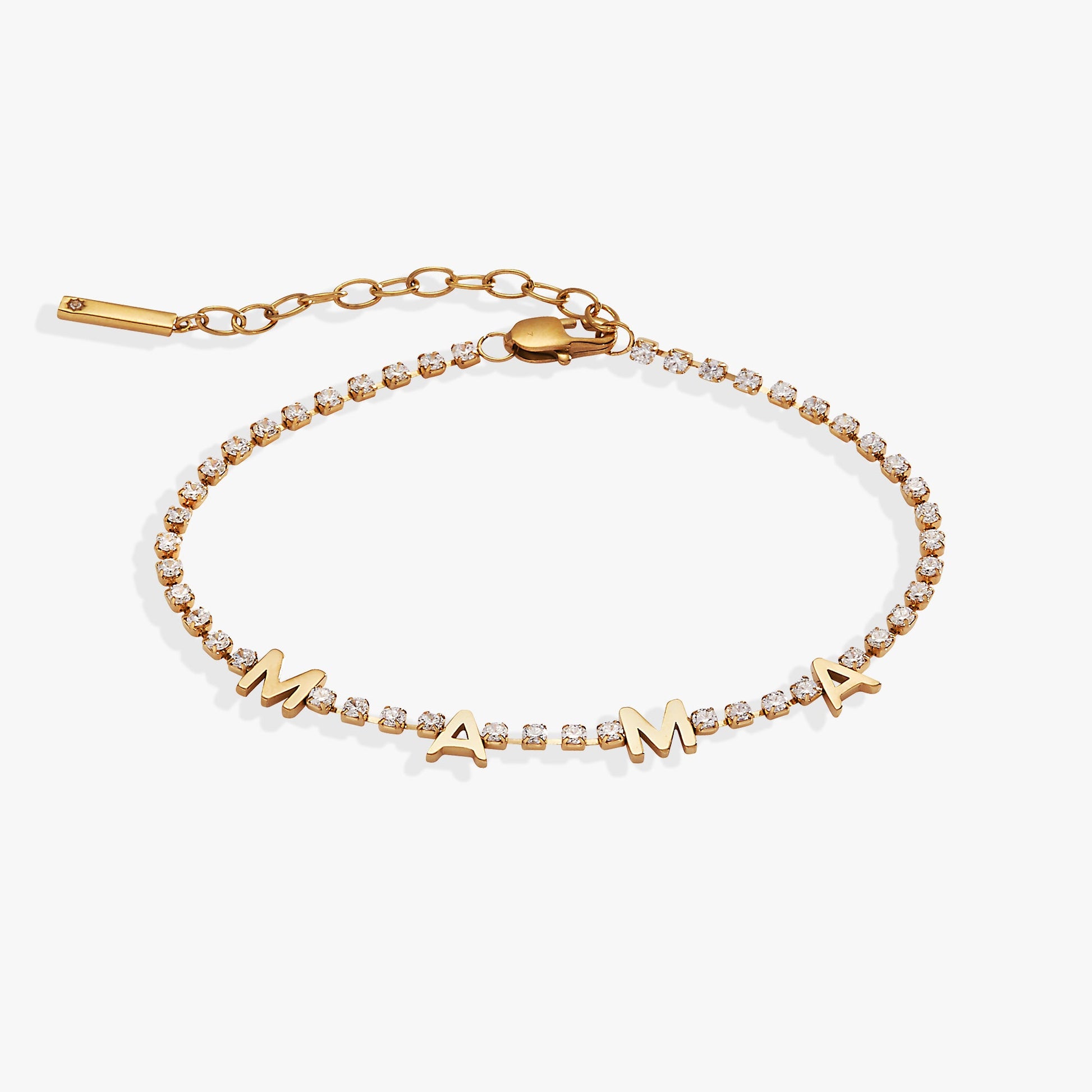'Mama' Crystal Tennis Bracelet ALEX AND ANI