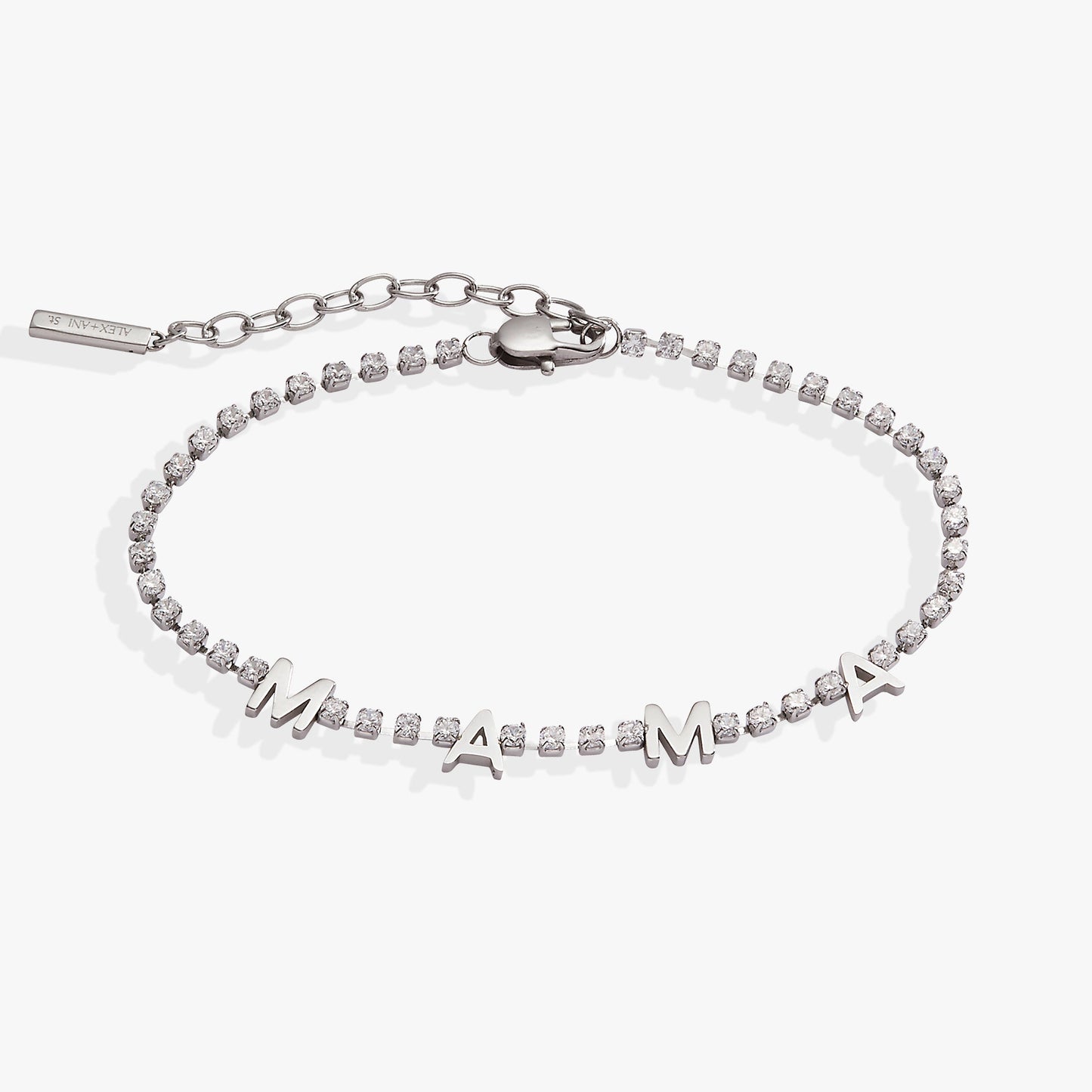 'Mama' Crystal Tennis Bracelet ALEX AND ANI