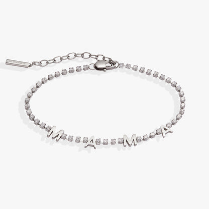 'Mama' Crystal Tennis Bracelet ALEX AND ANI
