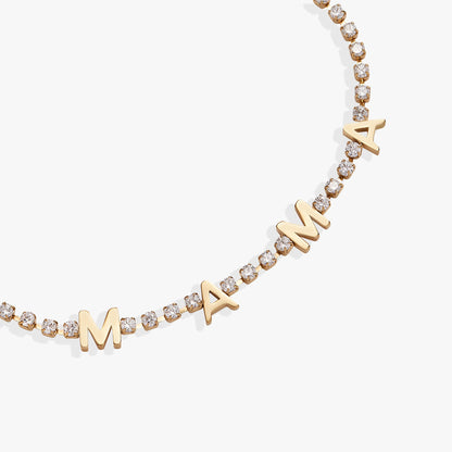 'Mama' Crystal Tennis Bracelet ALEX AND ANI