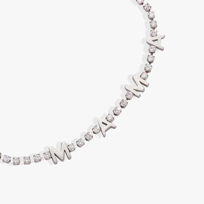 'Mama' Crystal Tennis Bracelet ALEX AND ANI