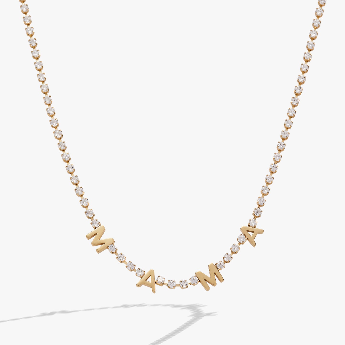 "Mama" Crystal Tennis Necklace ALEX AND ANI