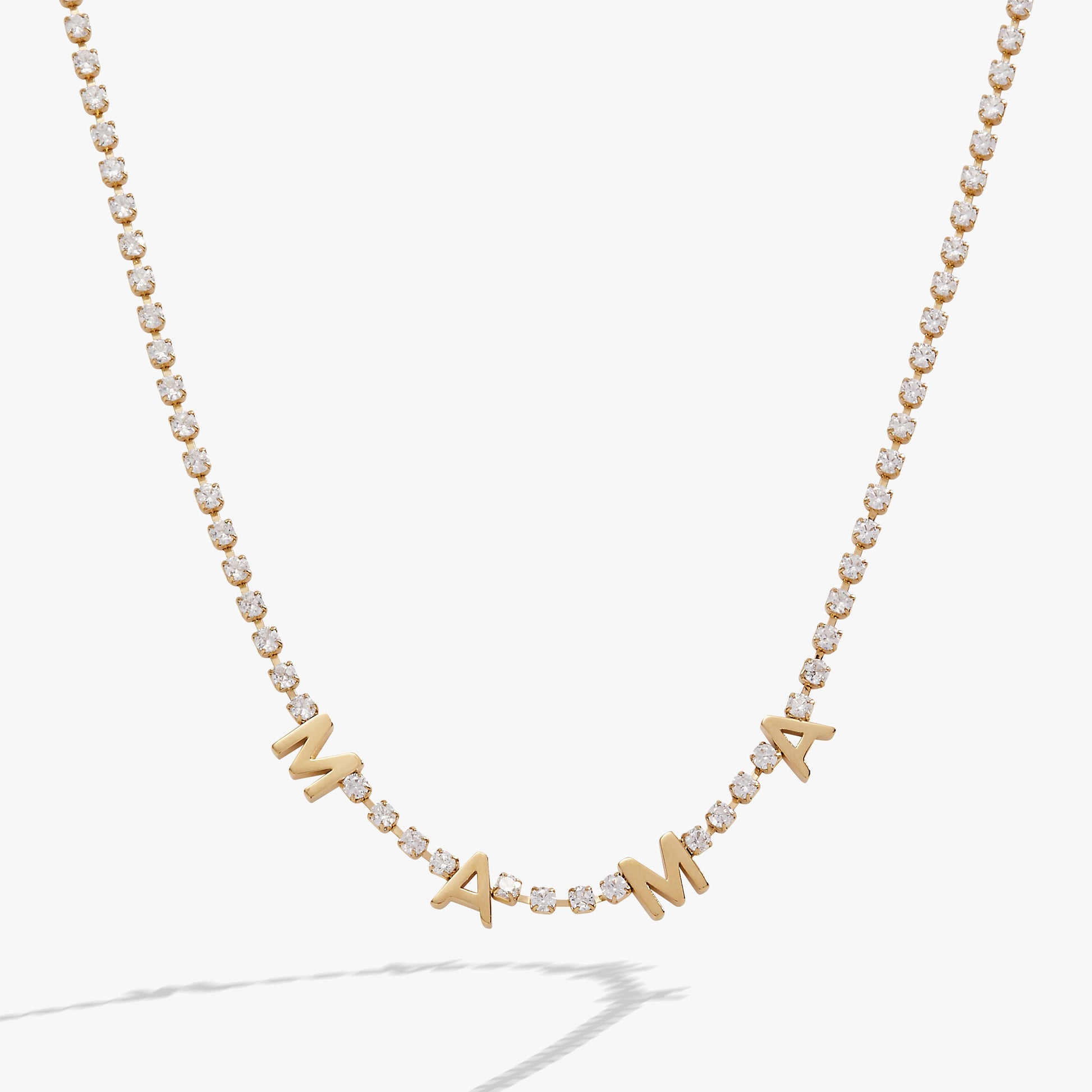 "Mama" Crystal Tennis Necklace ALEX AND ANI