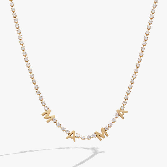 "Mama" Crystal Tennis Necklace ALEX AND ANI