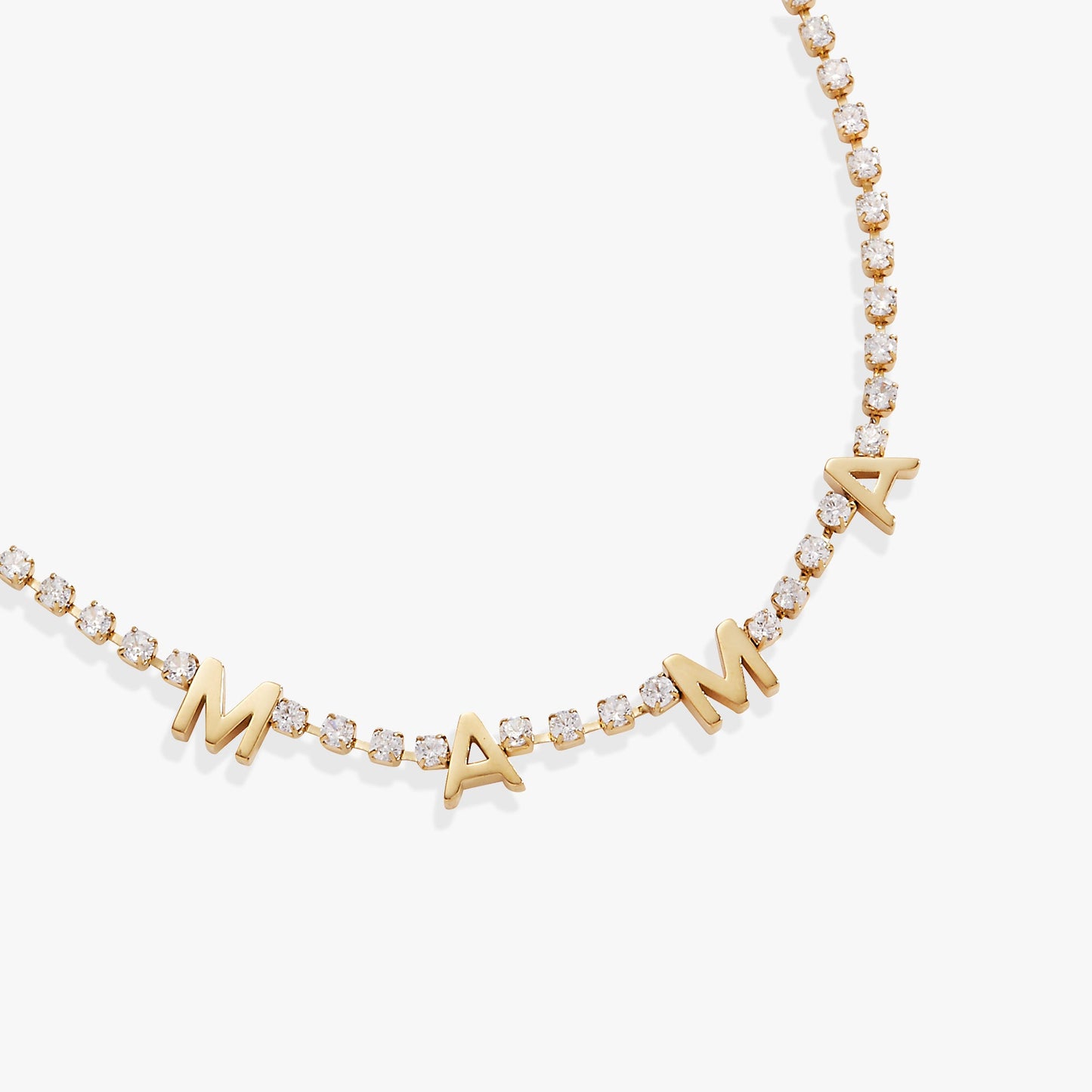 "Mama" Crystal Tennis Necklace ALEX AND ANI