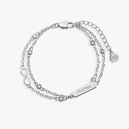 Mama Infinity Chain Double Strand Bracelet ALEX AND ANI