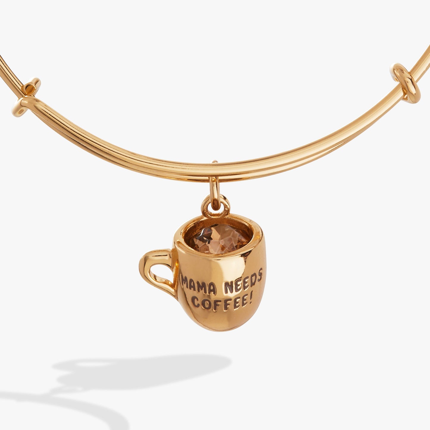 'Mama Needs Coffee' Mug Charm Bangle ALEX AND ANI