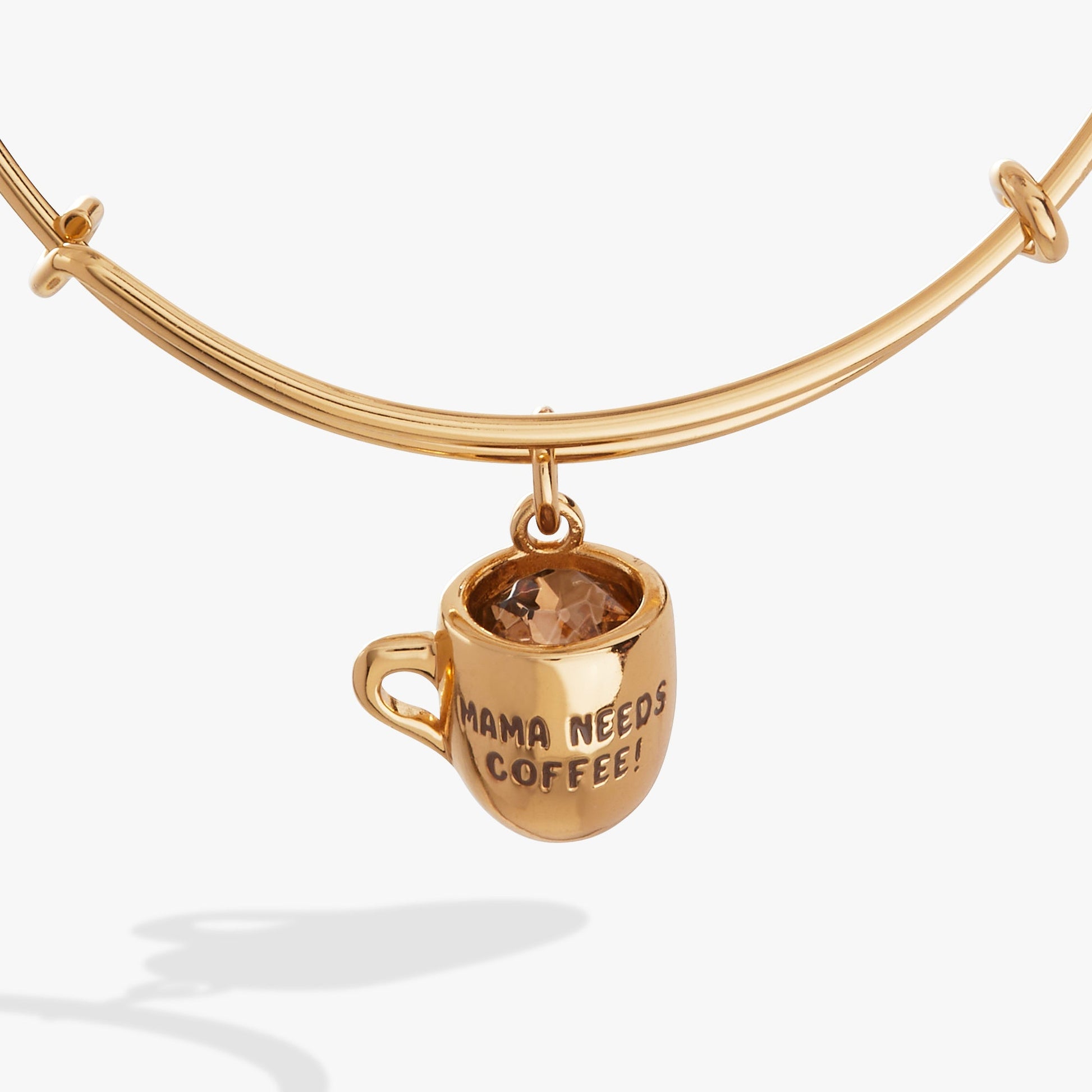 'Mama Needs Coffee' Mug Charm Bangle ALEX AND ANI