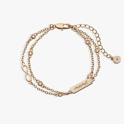 Mamá Infinity Chain Double Strand Bracelet ALEX AND ANI