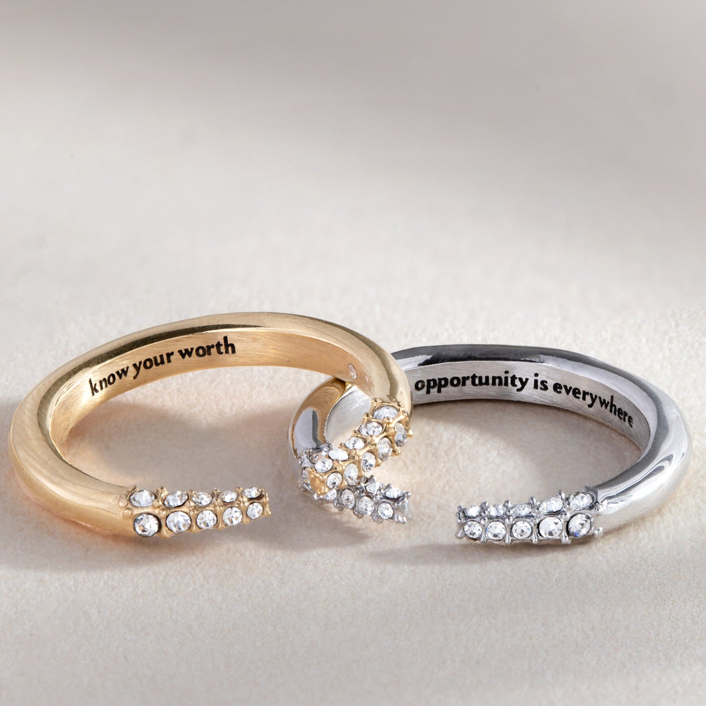 “Opportunity is Everywhere” Open Tusk Ring ALEX AND ANI