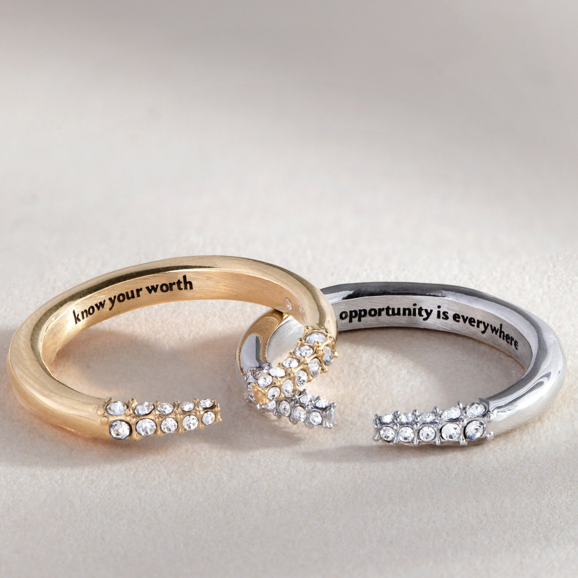 “Opportunity is Everywhere” Open Tusk Ring ALEX AND ANI
