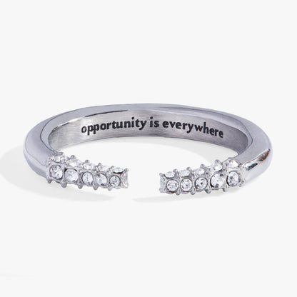 “Opportunity is Everywhere” Open Tusk Ring ALEX AND ANI