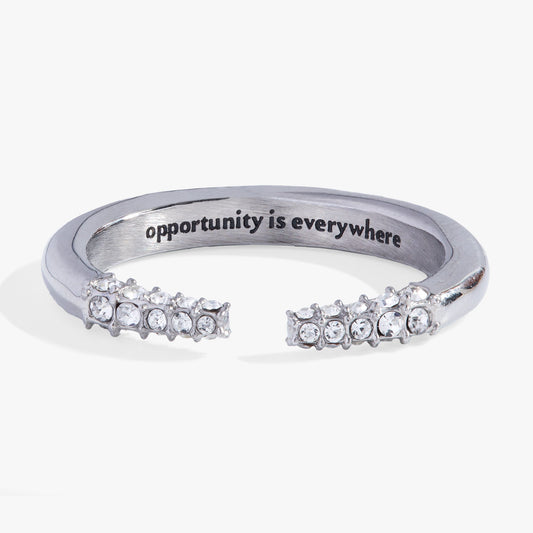 “Opportunity is Everywhere” Open Tusk Ring ALEX AND ANI