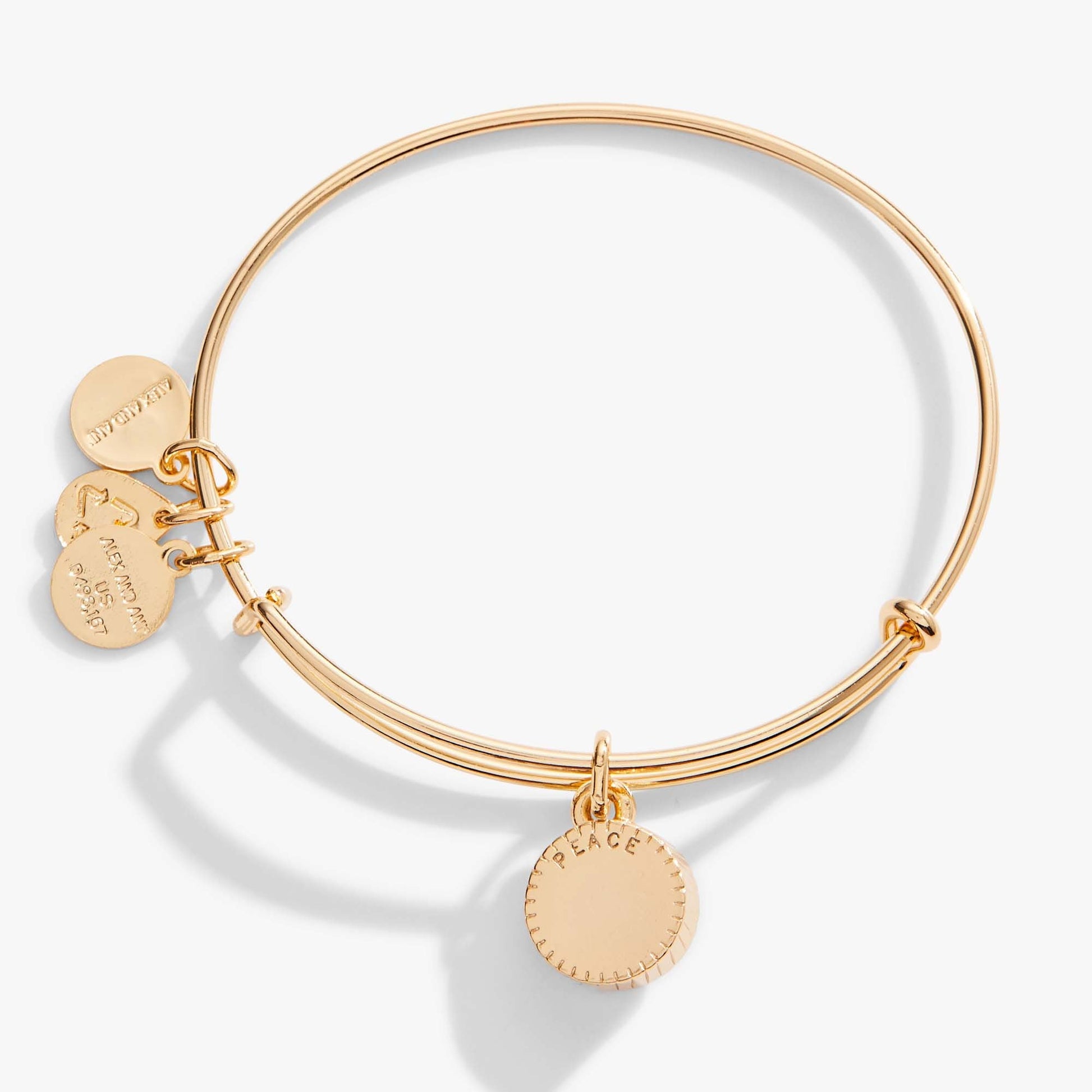March Birthstone Charm Bangle, Aquamarine ALEX AND ANI