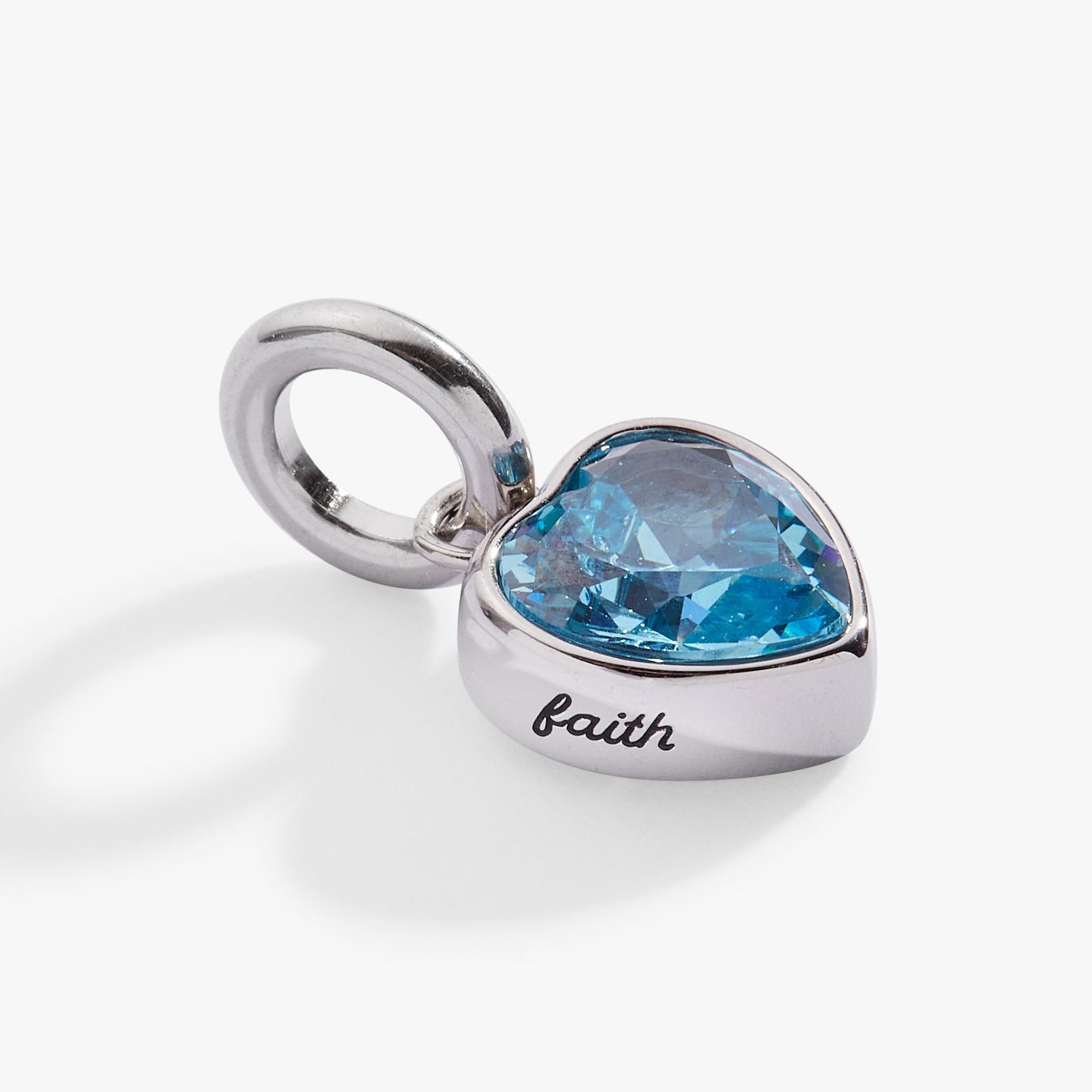 March 'Faith' Heart Birthstone Charm ALEX AND ANI