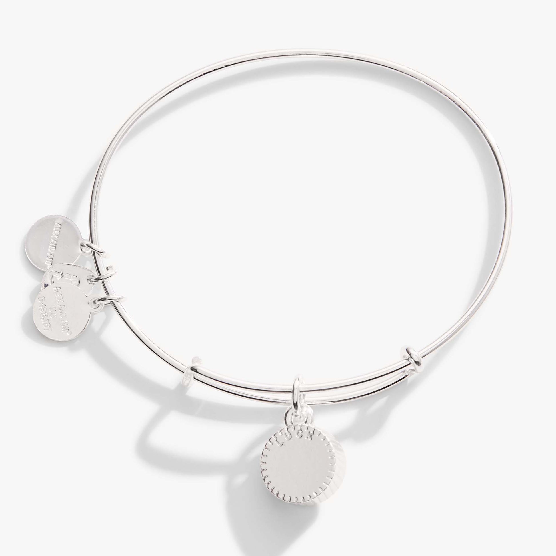 May Birthstone Charm Bangle, Emerald ALEX AND ANI